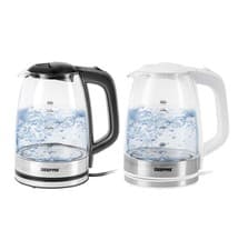 Image of GEEPAS Illuminating Electric Glass Kettle 1.7L Cordless Jug Kettle 2200W
