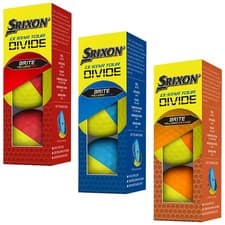 Image of Srixon Q Star Tour Divide Golf Balls Red Blue Orange + Yellow 3 Ball Pack Gift