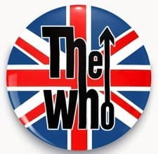 Image of the Who - Classic Arrow Flag Logo Pin Badge LOW STOCK