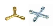 Image of MONUMENT MULTI-PURPOSE 4-WAY KEY / LOCKSHIELD THREE-LEGGED RADIATOR VALVE KEY