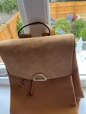 Image of Mustard Accessorize Backpack New Without Tags,gold Clasp Top