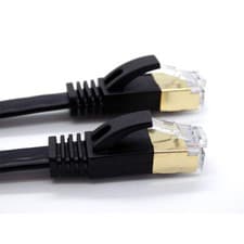 Image of RJ45 Ethernet Cable CAT 7 Network LAN  Ultra-thin Flat Patch Lead 0.5m - 30m Lot