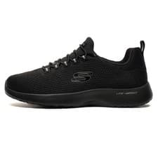Image of Skechers Dynamight Memory Foam Mens Trainers Casual Fitness Gym Sneakers Black