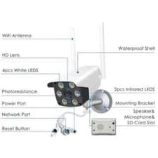 Image of Outdoor WiFi Security Camera Floodlight Motion Detection Mobile Control