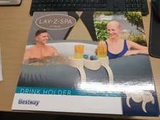 Image of LAY-Z SPA HOT TUB XTRAS 2X CUP DRINKS HOLDER & SNACK TRAY BESTWAY - JUST £5.39