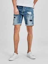 Image of Jack & Jones Rick Original Blue Denim Shorts Small CS7 UU 03