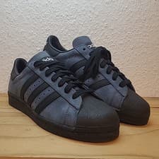 Image of Adidas Superstar 82 Altered Blue / Black Leather Suade Men's Trainers Size UK 9