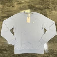 Image of New Nike Sportswear Crew Neck Sweatshirt Blue Mens Size Large- 637902-548 New