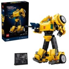 Image of LEGO Icons Transformers Bumblebee Action Figure Building Set, Multicolor