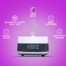 Image of 4-in-1 Essential Oil Diffuser with Bluetooth Speaker, Timer, LED Light, 300ml