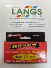 Image of Arrow T-25 Staples - T25 - Various Sizes - Pack 1000 - New & Unused