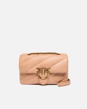 Image of Pinko Pink Beige Medium shoulder bag Love Bag Puff Maxi Quilt