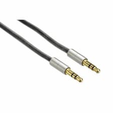 Image of Hama 0.5m AluLine 3.5 mm Jack Plug - 3.5 mm Jack Plug Stereo Connecting Cable