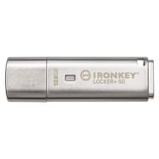 Image of Kingston IronKey Locker+ 50 USB Flash Drive Encrypted 128GB IKLP50/128GB