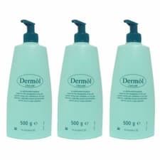 Image of 3 x 500g - Dermol Emollient Cream - Dry Itchy Skin Eczema and Dermatitis