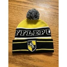 Image of Wizarding World of Harry Potter Hufflepuff Pom Pom Beanie one size fits most