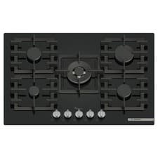 Image of Bosch Series 6 75cm 5 Burner Gas Hob - Black Glass PPQ7A6I40
