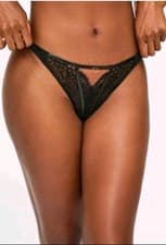Image of Ann Summers Undeniable Thong. Size 10. Black. New With Tags.