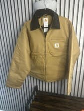 Image of Carhartt Men's large Reworked Canvas Jacket Top Quality