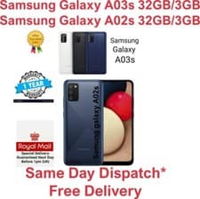 Image of Samsung Galaxy A03s 32GB  A02s 32GB 2021 Unlocked 4G Dual SIM Black Blue White