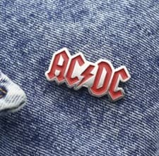 Image of AC DC Enamel Pin Badge Music Badges Rock And Roll Accessories 