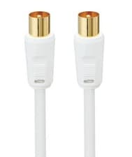 Image of Logik L2Aera15, Tangle Free, Male Aerial Cable, White/Gold *No Female Adapter*