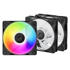 Image of 3 x ARCTIC P14 Pro Reverse ARGB 140mm 14cm PWM PST 4-Pin PC Case Fans Black