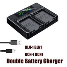 Image of Dual Battery Charger For Olympus BLN-1 BCN-1 OM-D E-M1 M5 Mark II PEN E-P5 -F