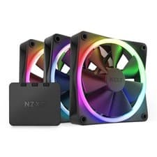 Image of NZXT F120 RGB Fans Triple - (RGB Fan & Controller INCLUDED) - 120mm Fan - Black