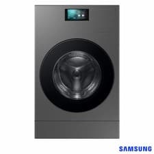 Image of Samsung Series 9 Large Capacity18kg / 11kg Washer Dryer, A Rated in Dark Steel