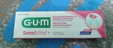 Image of Gum sensivital fluoride toothpaste quickly relieves tooth sensitivity 75 ml