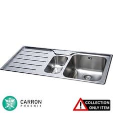 Image of Carron Phoenix Ibis 150 1.5 Bowl Stainless Steel Kitchen Sink "Graded"