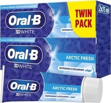 Image of Oral-B 3D White Arctic Fresh Toothpaste Twin Pack 75 ml