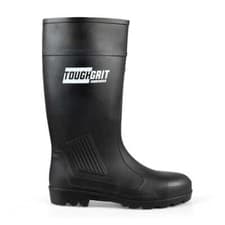 Image of Black Tough Grit Safety Wellington Boots Waterproof Toe Cap Weatherproof Wellie