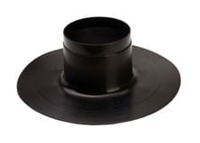 Image of Ariston Black Round Vent Cap Base For Flat Roof Flashing 3318011 New