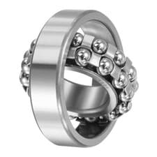 Image of 1206 Self-Aligning Ball Bearings 30x62x16mm Open Type Chrome Steel