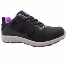 Image of Womens Ultra Lightweight Steel Toe Cap Safety Shoes Ladies Lace Up Work Trainers