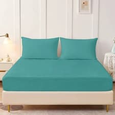 Image of 400TC Egyptian Cotton Fitted Sheet 25cm, 35cm & 40cm Deep Single Double King UK