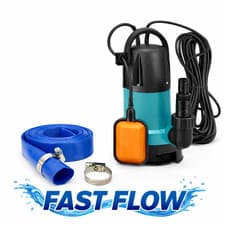Image of Submersible Water Pump Electric Dirty Clean Pond Pool Flood with 5m Hose 400W