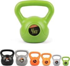 Image of Phoenix Fitness Vinyl Kettlebell Weight – 4kg, 6kg, 8kg, 12kg, 16kg or 20kg Free