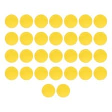 Image of YELLOW 30pcs 21.5mm EVA Foam Balls Soft Foam Practice Balls For Indoor LW