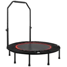 Image of 48in Foldable Fitness Trampoline Rebounder Indoor/Outdoor Body Exercise