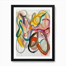 Image of Abstract Painting 1995 Art Print Framed Wall Art Poster Canvas Print Picture