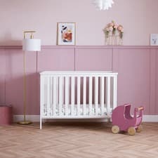 Image of Evie Mini Cot Bed By Obaby (white)