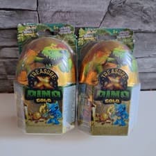 Image of 2x Treasure X Dino Gold with mini Dino toy Brand New and Sealed