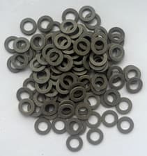 Image of M6 Grey Fibre Washers- 11.2mm O/D X 6.5mm I/D X 1.2mm Thk- Various quantities