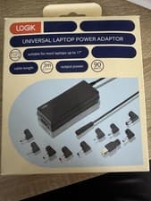 Image of LOGIK Universal Laptop Power Adapter 90W, 3m Cable, Multi Tips – Brand