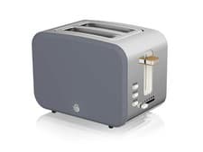 Image of Swan ST14610GRYN Nordic 2-Slice Toaster with Defrost/Reheat/Cancel Functions,