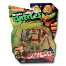 Image of Teenage Mutant Ninja Turtles Battle Shell Michelangelo Action Figure