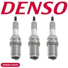 Image of Denso 3x Spark Plugs Fits Saab Smart Subaru Suzuki Toyota Vauxhall Volvo IKH20TT